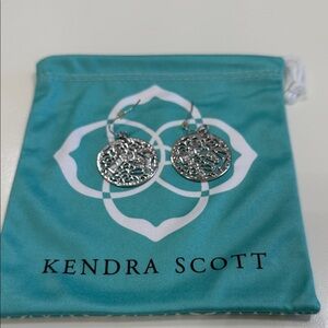 Kendra Scott Silver Filigree Drop Earrings